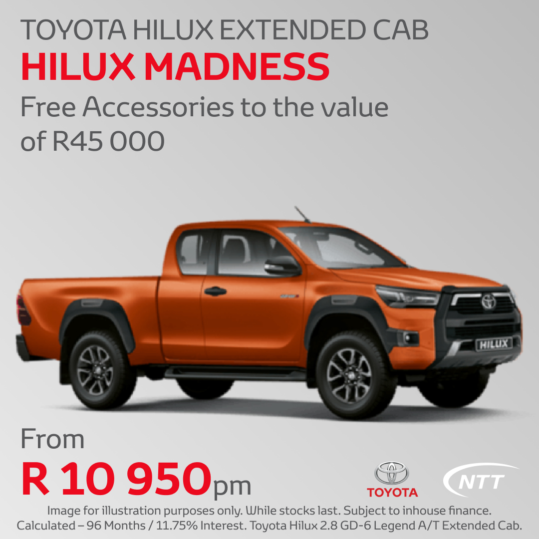 Hilux Madness – Toyota Hilux Extended  - NTT Motor Group - New, Used & Demo Cars for Sale in South Africa