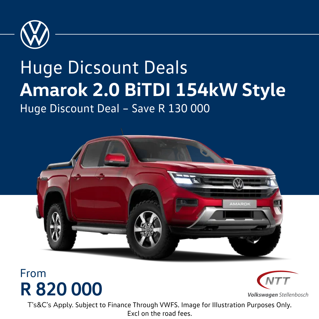 Huge Dicsount Deals – Amarok - NTT Volkswagen - New, Used & Demo Cars for Sale in South Africa