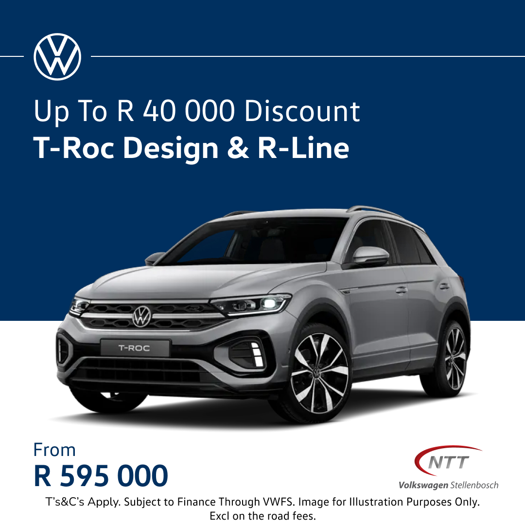 Huge Discount Deals @ NTT – T-ROC - NTT Volkswagen - New, Used & Demo Cars for Sale in South Africa